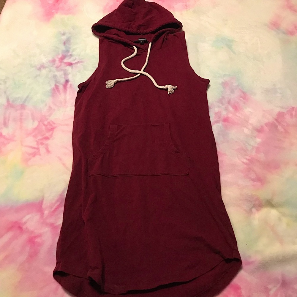 Hoodie Dress with pocket 🔮 Maroon 🔮